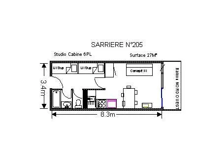 Résidence Sarriere - Pour 6 Personnes Mae-5113 Apartamento *